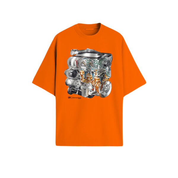Camiseta Laranja Motor VR6 Carrorama
